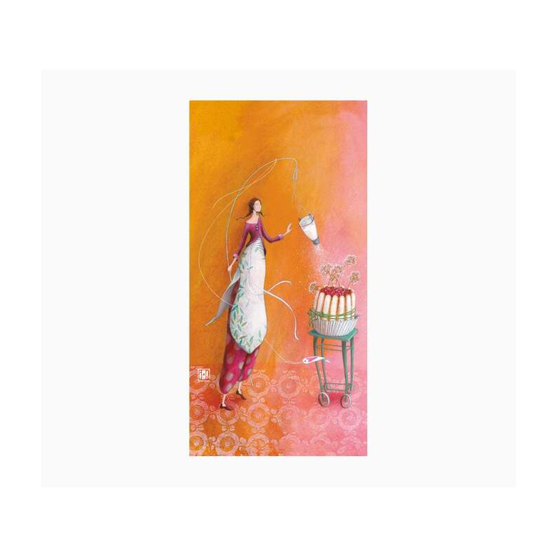 Pictura Carte Double Gaëlle Boissonnard - Finition Vernis épais gaufré UV - Stratifié Mat Soft Touch - 10,5x21cm - Papier Certif