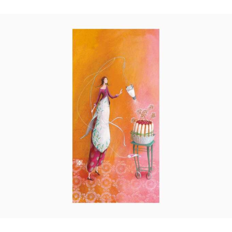 Pictura Carte Double Gaëlle Boissonnard - Finition Vernis épais gaufré UV - Stratifié Mat Soft Touch - 10,5x21cm - Papier Certif