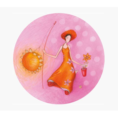 Pictura Aimant rond Gaëlle Boissonnard - 56 mm - Imprimé sur papier certifié FSC