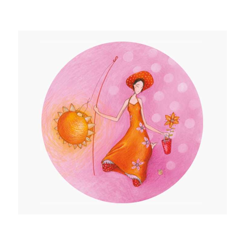 Pictura Aimant rond Gaëlle Boissonnard - 56 mm - Imprimé sur papier certifié FSC