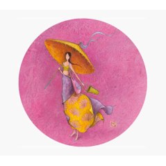 Pictura Aimant rond Gaëlle Boissonnard - 56 mm - Imprimé sur papier certifié FSC