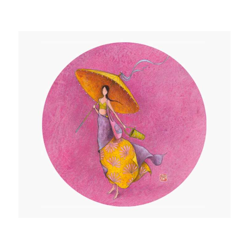 Pictura Aimant rond Gaëlle Boissonnard - 56 mm - Imprimé sur papier certifié FSC