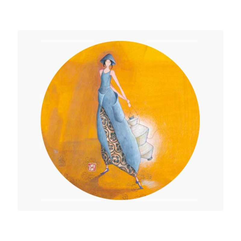 Pictura Aimant rond Gaëlle Boissonnard - 56 mm - Imprimé sur papier certifié FSC