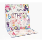 Pictura Carte pop-up 3D Papillons – 16 x 16 cm – Thème papillon – Emballée individuellement – Enveloppe blanche incluse – Papier