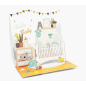 Carte Pop-Up Pictura 3D - 16x16 cm - Thème Bébé - Emballée individuellement - Enveloppe blanche incluse - Papier certifié FSC