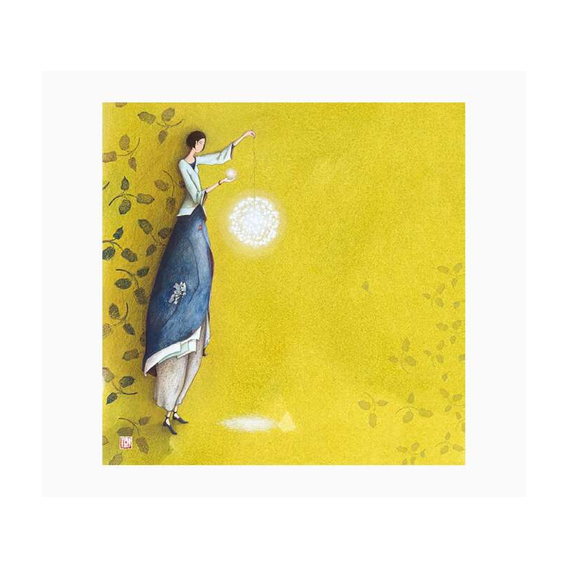 Pictura Carte Double Gaëlle Boissonnard - Finition Vernis Epais Gaufré UV - Plastification Mat Soft Touch - 16x16cm - Papier Cer