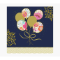 Carte Pictura Arabesque - 16x16 cm - Thème Ballon - Carte à trois volets non emballée - Enveloppe blanche incluse - Papier certi