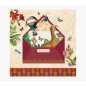 Carte Pictura Arabesque – 16 x 16 cm – Thème voyage – Carte à trois volets – Comprend une enveloppe blanche – Papier certifié FS