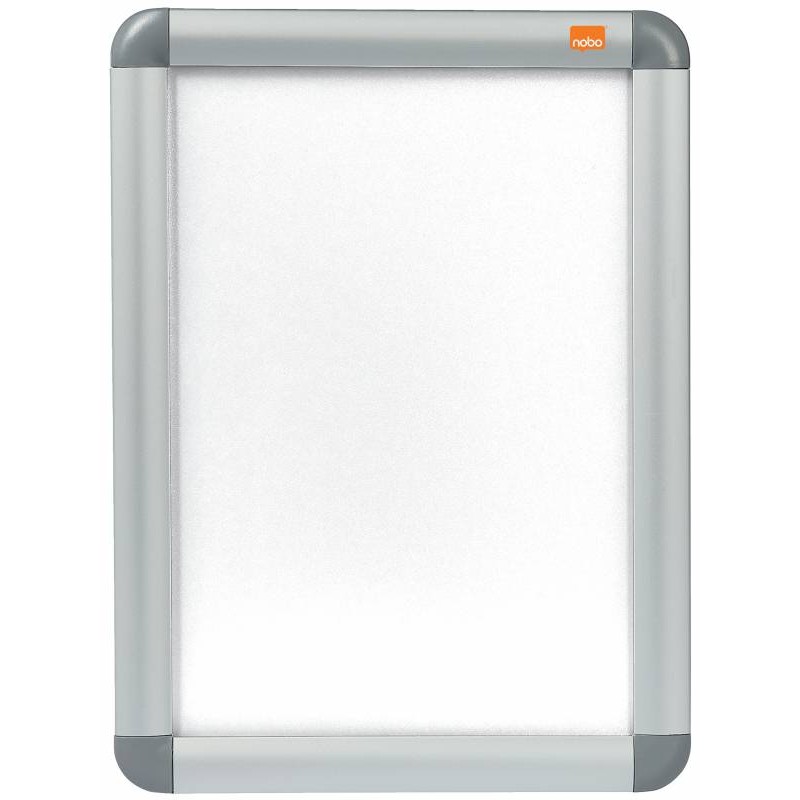 Cadre publicitaire Nobo format A4 avec protection PVC antireflet et résistant aux intempéries - Cadre élégant en aluminium