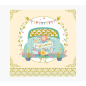 Carte Pictura Arabesque - 16x16 cm - Thème mariage - Carte à trois volets non emballée - Enveloppe blanche incluse - Papier cert