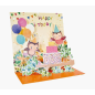 Carte pop-up Pictura 3D – 16 x 16 cm – Thème hibou – Emballée individuellement – Avec enveloppe blanche – Papier certifié FSC