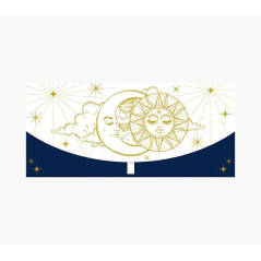 Cartes d'argent Pictura - Format horizontal - Thème Astros - 21,3 x 9,6 cm - Emballées individuellement - Avec enveloppe blanche