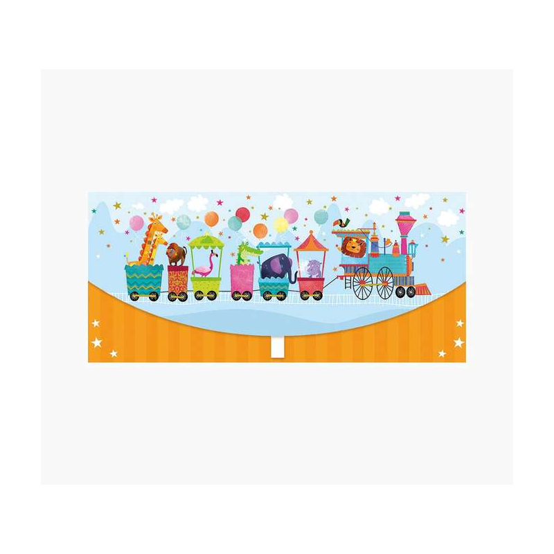Cartes d'argent Pictura - Format horizontal - Thème animal - 21,3 x 9,6 cm - Emballées individuellement - Avec enveloppe blanche