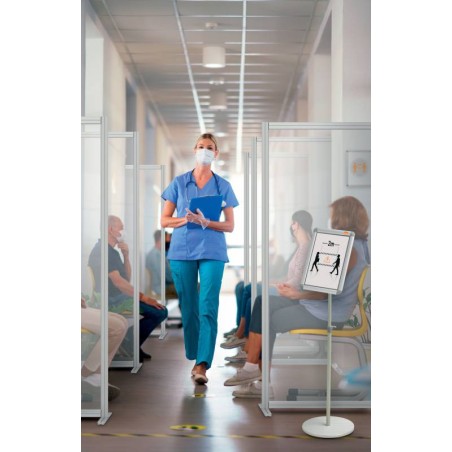 Cadre publicitaire Nobo format A4 avec protection PVC antireflet et résistant aux intempéries - Cadre élégant en aluminium