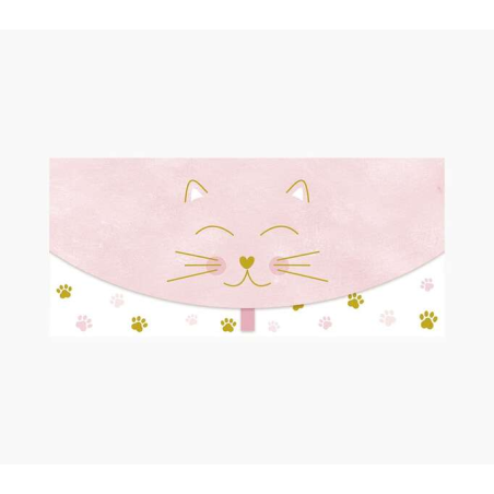 Pictura Money Cards - Carte cadeau de type enveloppe horizontale - Thème chats - 21,3 x 9,6 cm - Emballées individuellement sous