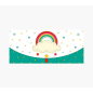Pictura Money Cards – Carte cadeau à enveloppe horizontale – Thème arc-en-ciel – 21,3 x 9,6 cm – Emballées individuellement sous