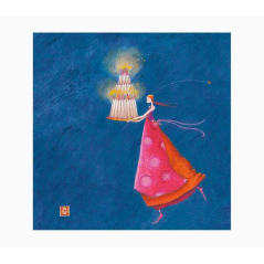Pictura Carte Double Gaëlle Boissonnard - Finition Vernis Epais Gaufré UV - 16x16cm - Plastification Mat Soft Touch - Papier Cer