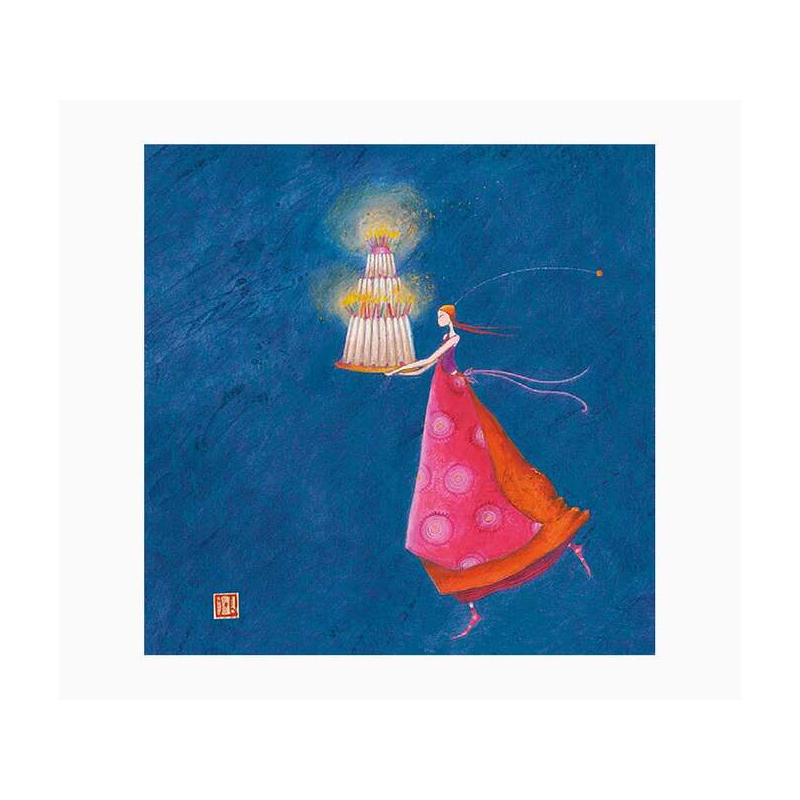 Pictura Carte Double Gaëlle Boissonnard - Finition Vernis Epais Gaufré UV - 16x16cm - Plastification Mat Soft Touch - Papier Cer