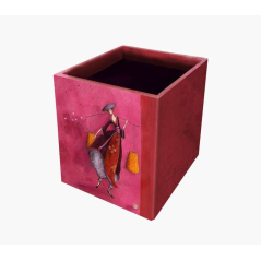 Pictura Boîte Porte-Crayons Gaëlle Boissonnard - 8,5x8,5x10,5cm - Design Artistique et Coloré - Idéale pour Organiser Vos Crayon