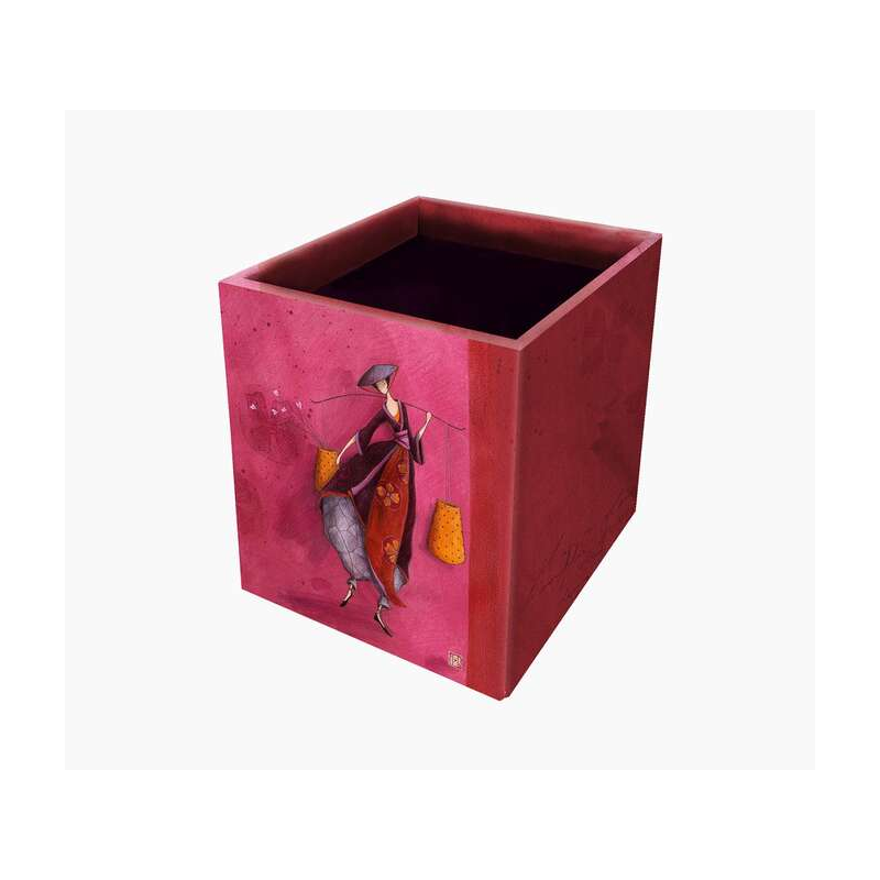 Pictura Boîte Porte-Crayons Gaëlle Boissonnard - 8,5x8,5x10,5cm - Design Artistique et Coloré - Idéale pour Organiser Vos Crayon