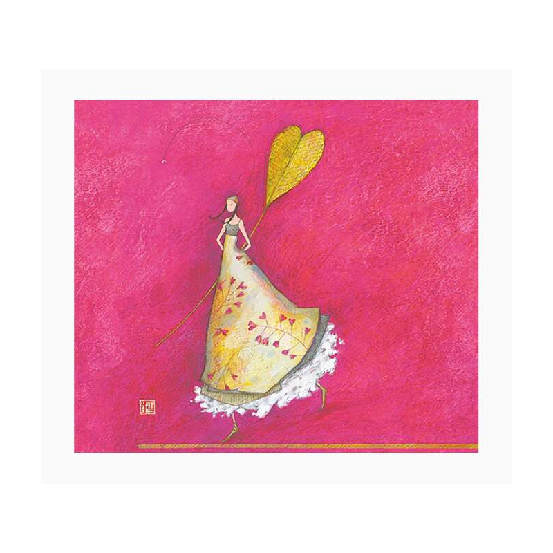 Pictura Carte Double Gaëlle Boissonnard - Finition Vernis épais gaufré UV - Stratifié Mat Soft Touch - 10,5x21cm - Papier Certif
