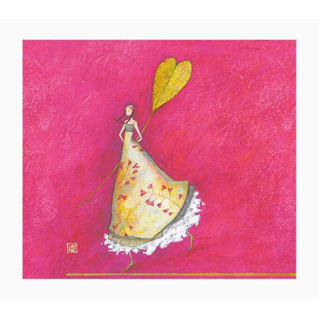 Pictura Carte Double Gaëlle Boissonnard - Finition Vernis épais gaufré UV - Stratifié Mat Soft Touch - 10,5x21cm - Papier Certif