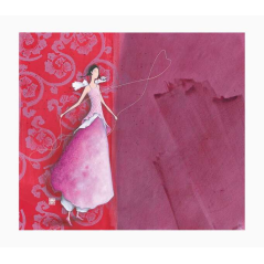 Pictura Carte Double Gaëlle Boissonnard - Finition Vernis épais gaufré UV - Stratifié Mat Soft Touch - 10,5x21cm - Papier Certif