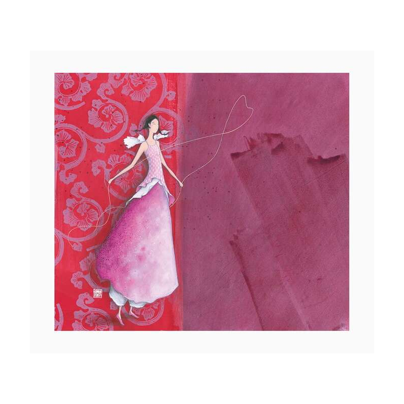 Pictura Carte Double Gaëlle Boissonnard - Finition Vernis épais gaufré UV - Stratifié Mat Soft Touch - 10,5x21cm - Papier Certif