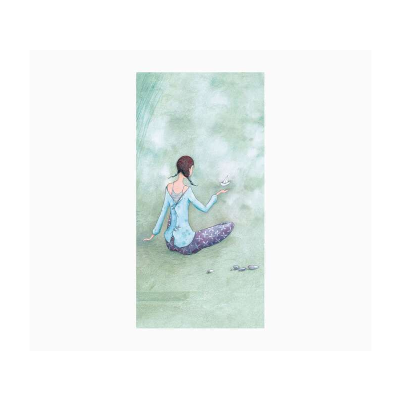 Pictura Carte Double Gaëlle Boissonnard - Finition Vernis épais gaufré UV - Stratifié Mat Soft Touch - 10,5x21cm - Papier Certif