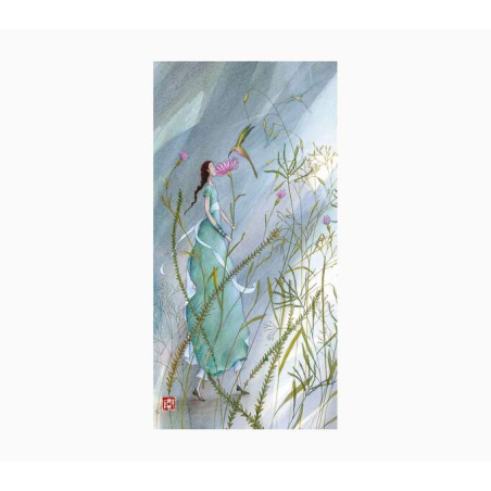 Pictura Carte Double Gaëlle Boissonnard - Finition Vernis épais gaufré UV - Stratifié Mat Soft Touch - 10,5x21cm - Papier Certif