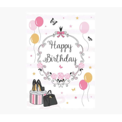 Carte Pictura Zig-Zag – 16 x 16 cm – Thème de fête – Carte à trois volets non emballée – Comprend une enveloppe blanche – Papier