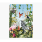 Carte Pictura Zig-Zag – 15 x 22 cm – Thème tropical – À trois volets non emballée – Comprend une enveloppe blanche – Papier cert