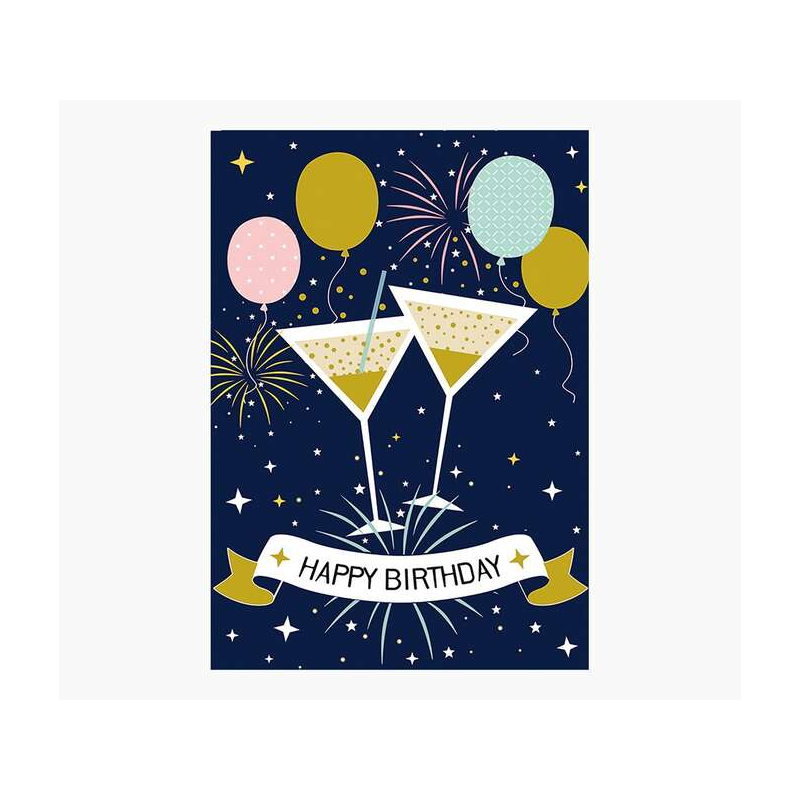 Carte Pictura Zig-Zag – 15 x 22 cm – Thème de fête – Carte à trois volets non emballée – Comprend une enveloppe blanche – Papier