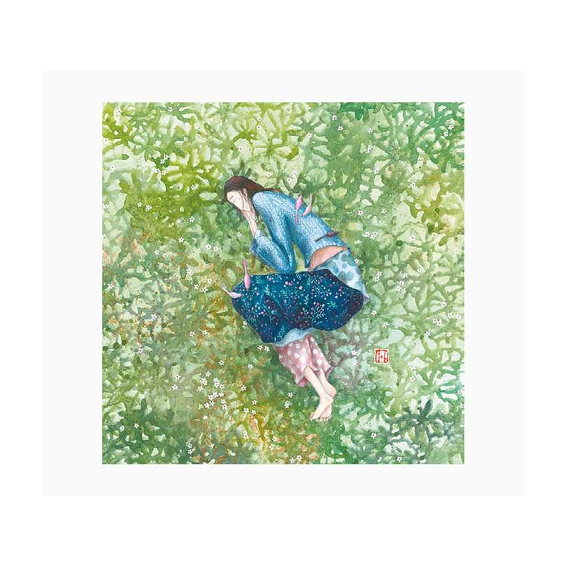 Pictura Carte Double Gaëlle Boissonnard - Finition Vernis Epais Gaufré UV - Plastification Mat Soft Touch - 16x16cm - Papier Cer