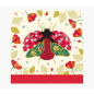 Carte Pictura Arabesque - 16x16 cm - Thème Coccinelles - Carte à trois volets non emballée - Enveloppe blanche incluse - Papier