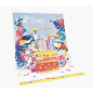 Carte pop-up Pictura 3D – 16 x 16 cm – Thème gâteau d'anniversaire – Emballée individuellement – Avec enveloppe blanche – Papier