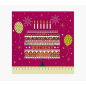 Carte Pictura Arabesque – 16 x 16 cm – Thème gâteau d'anniversaire – Carte à trois volets non emballée – Comprend une enveloppe