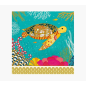 Carte Pictura Arabesque - 16x16 cm - Thème Tortue - Carte à trois volets non emballée - Enveloppe blanche incluse - Papier certi