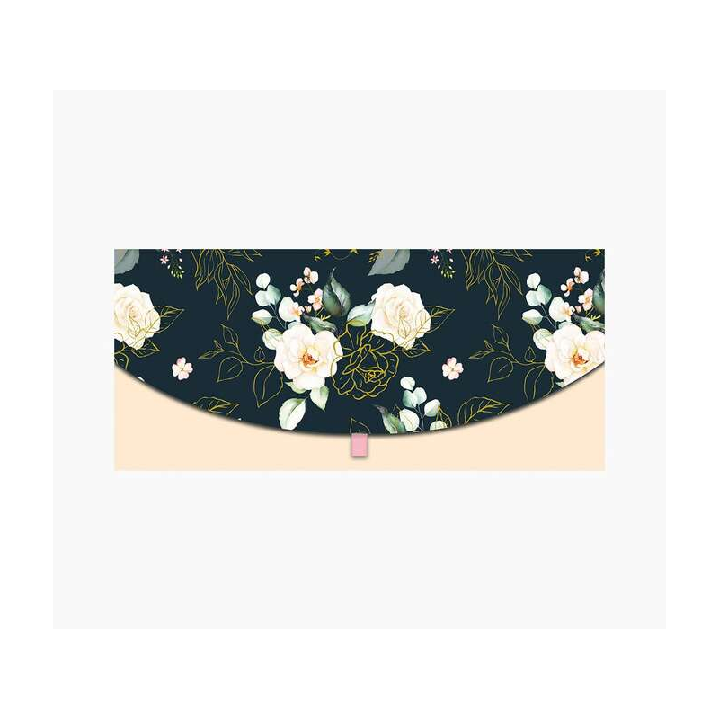 Cartes d'argent Pictura - Carte cadeau de type enveloppe horizontale - Thème fleur - 21,3 x 9,6 cm - Emballées individuellement