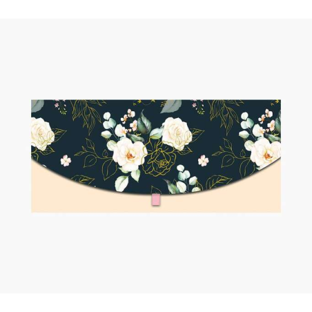 Cartes d'argent Pictura - Carte cadeau de type enveloppe horizontale - Thème fleur - 21,3 x 9,6 cm - Emballées individuellement