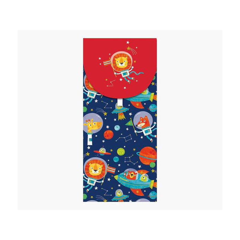 Cartes d'argent Pictura - 9,6 x 21,3 cm - Thème animal - Emballées individuellement sous cellophane - Enveloppe blanche incluse