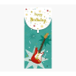 Pictura Money Cards – Carte cadeau verticale – Thème guitare – 9,6 x 21,3 cm – Emballées individuellement sous cellophane – Enve
