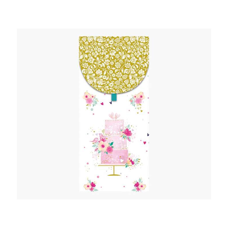 Cartes d'argent Pictura - 9,6 x 21,3 cm - Format vertical pour cadeaux élégants - Thème gâteau - Emballées individuellement - Av