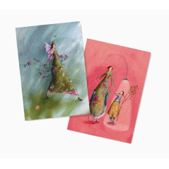Pictura Gaëlle Boissonnard Lot de 2 Carnets A6 - Finition Vernis épais gaufré UV - 10,5x15cm - Carnet Blanc et Ligné - Papier Ce