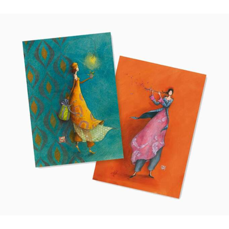 Pictura Gaëlle Boissonnard Lot de 2 Carnets A6 - Finition Vernis Epais Gaufré UV - 10,5x15cm - Deux Carnets de 48 pages - Papier
