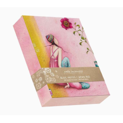 Bloc Mémo Pictura Gaëlle Boissonnard - 10,5x15 cm - Finition Vernis Epais Gaufré UV - Plastification Mat Soft Touch - Impression