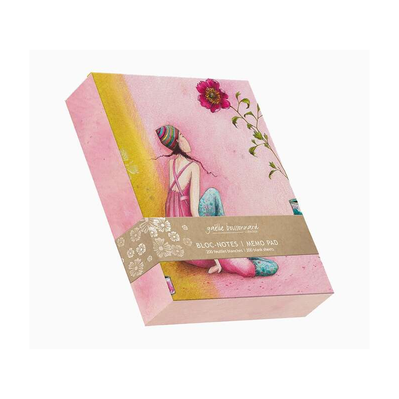 Bloc Mémo Pictura Gaëlle Boissonnard - 10,5x15 cm - Finition Vernis Epais Gaufré UV - Plastification Mat Soft Touch - Impression