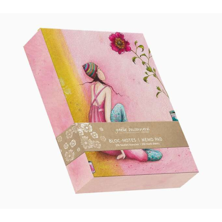 Bloc Mémo Pictura Gaëlle Boissonnard - 10,5x15 cm - Finition Vernis Epais Gaufré UV - Plastification Mat Soft Touch - Impression