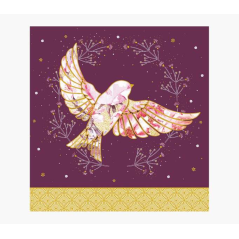 Carte Pictura Arabesque – Thème Hirondelle – Trifold – Comprend une enveloppe blanche – Papier certifié FSC