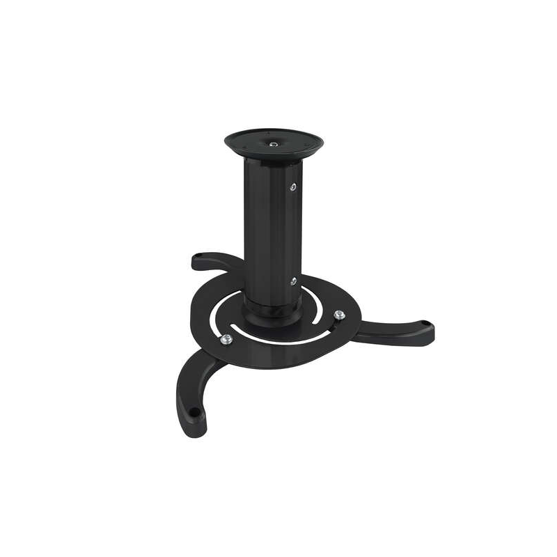 Tooq Support Plafond Universel pour Projecteur - Inclinable et Pivotant - Poids Max 10Kg - Couleur Noir